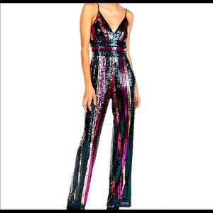 NWT Express sequin jumpsuit